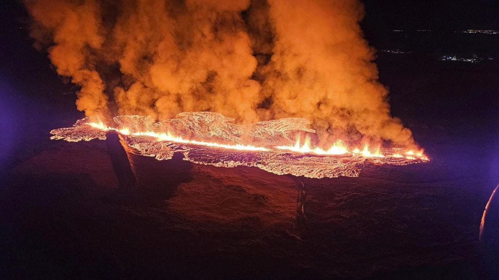 Kun tulivuori purkautuu Islannissa